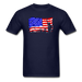 American Flag V2 Unisex Classic T-Shirt - navy / S