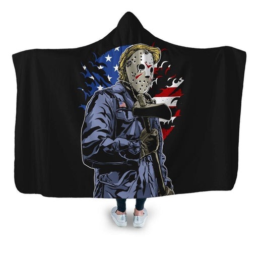 American Killer Hooded Blanket - Adult / Premium Sherpa