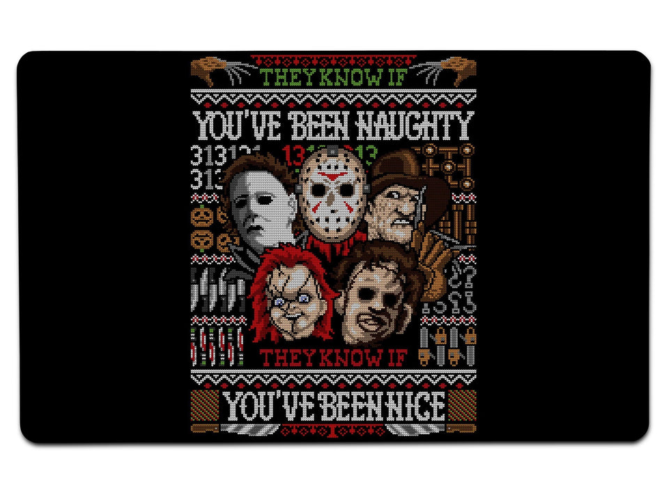 An Ugly Slasher Sweater Large Mouse Pad