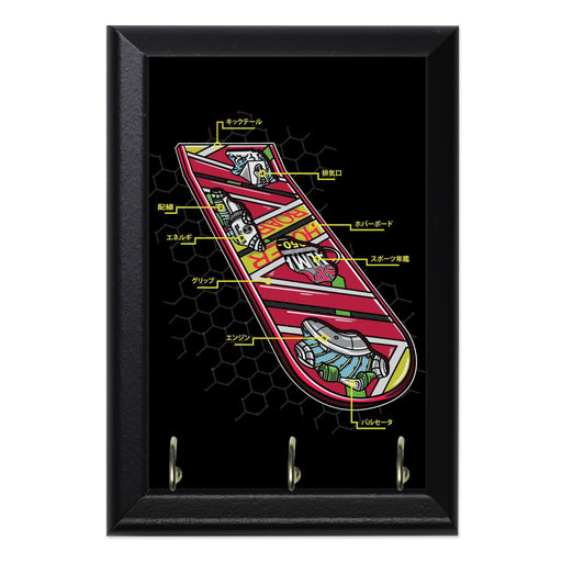 Anatomy Of A Hoverboard Wall Plaque Key Holder - 8 x 6 / Yes