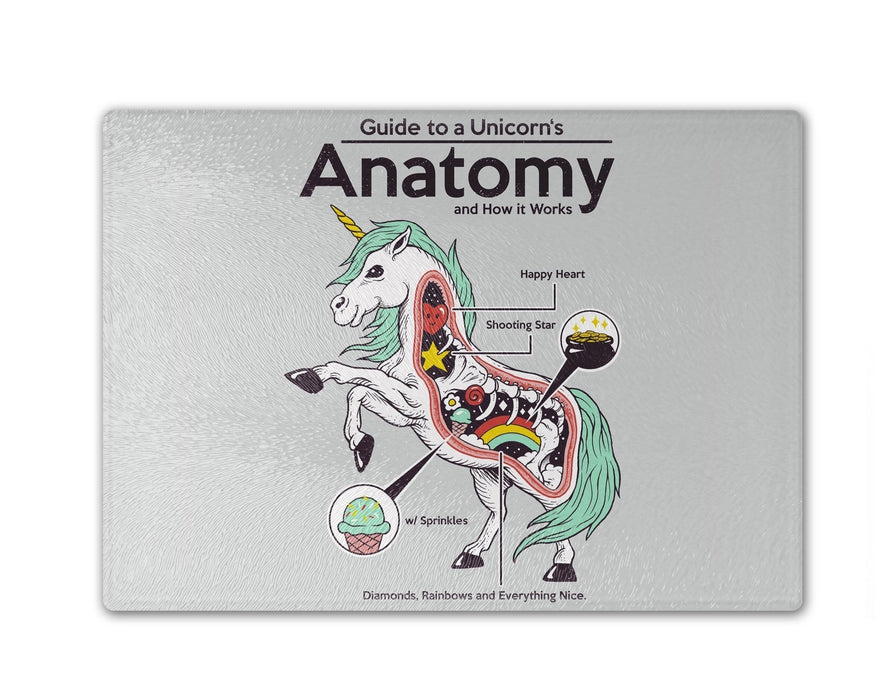 Anatomy Of A Unicorn Cutting Board
