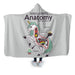 Anatomy Of A Unicorn Hooded Blanket - Adult / Premium Sherpa