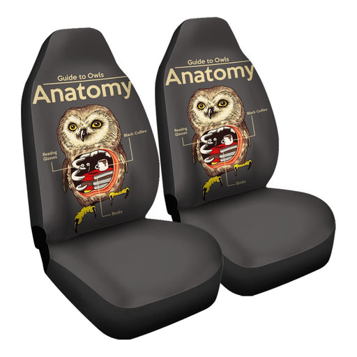 Anatomy Of Owls Car Seat Covers - One size