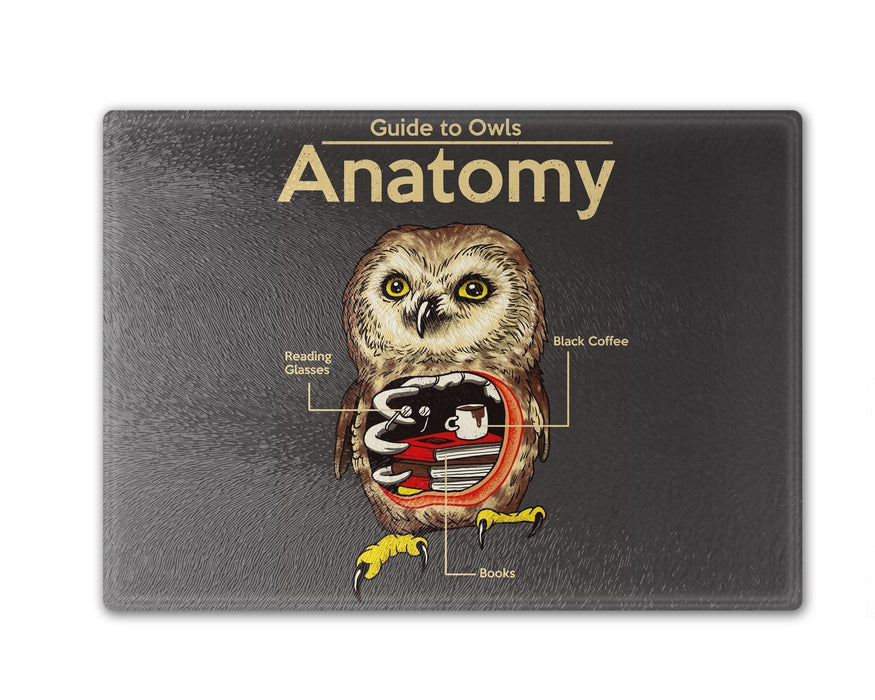 Anatomy Of Owls Cutting Board