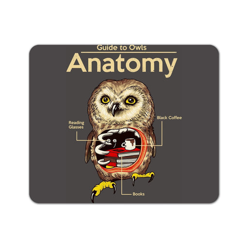Anatomy Of Owls Mouse Pad