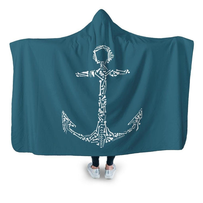 Anchor Bones Hooded Blanket - Adult / Premium Sherpa