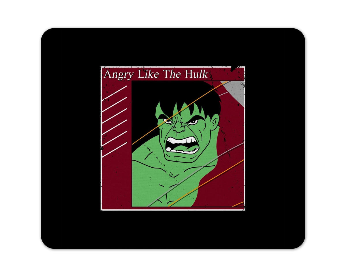 Angry Like The Hulk Mouse Pad - Mouse Pad | Nurd Tyme — Nurdtyme LLC