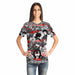 Anime Ahegao Red and Black All Over Print T-Shirt