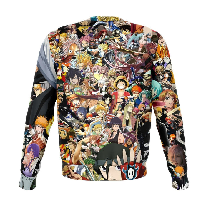 Anime Collage All Over Print Sweatshirt