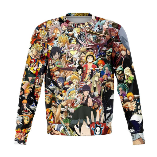 Anime Collage All Over Print Sweatshirt - XS