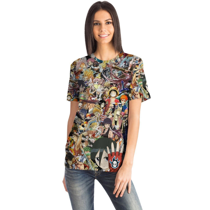 Anime Collage All Over Print Unisex T-Shirt