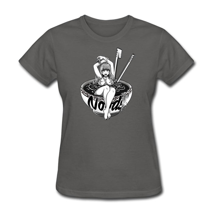 Anime Noodle Girl Women’s T-Shirt - charcoal / S