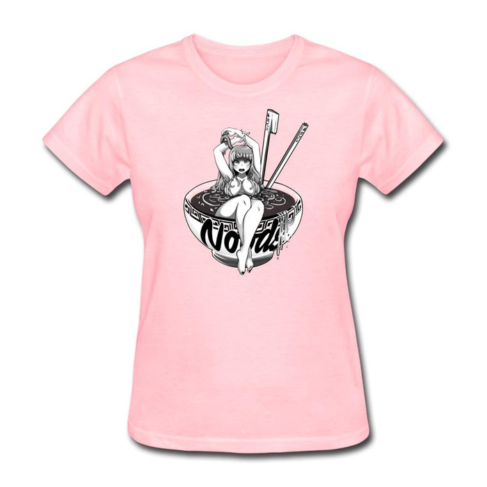 Anime Noodle Girl Women’s T-Shirt - pink / S