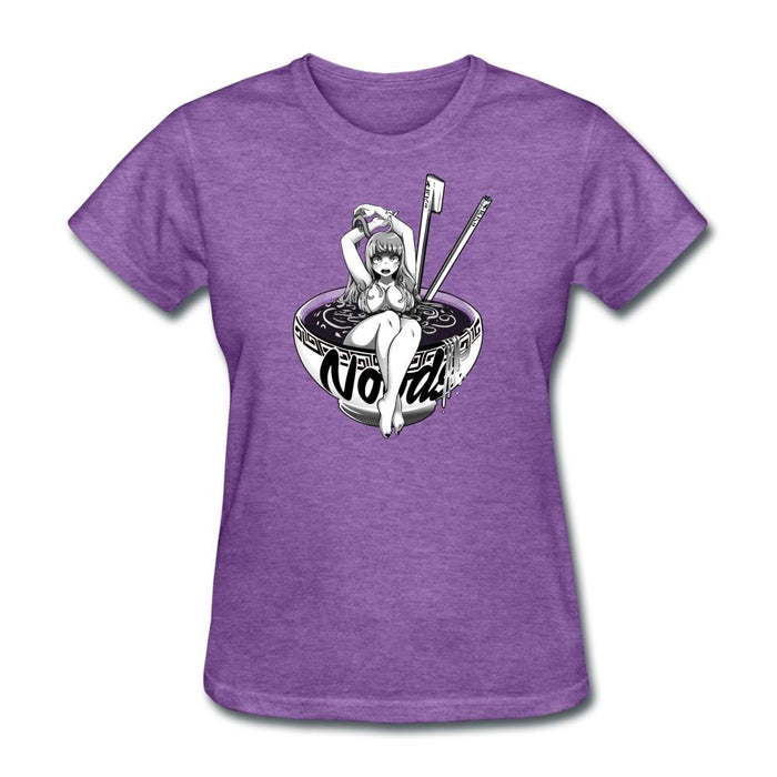 Anime Noodle Girl Women’s T-Shirt - purple heather / S