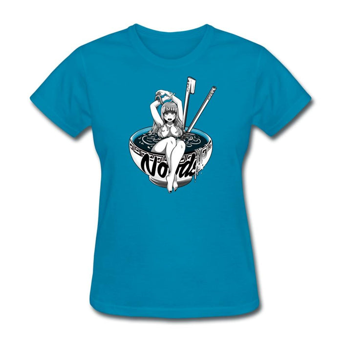 Anime Noodle Girl Women’s T-Shirt - turquoise / S