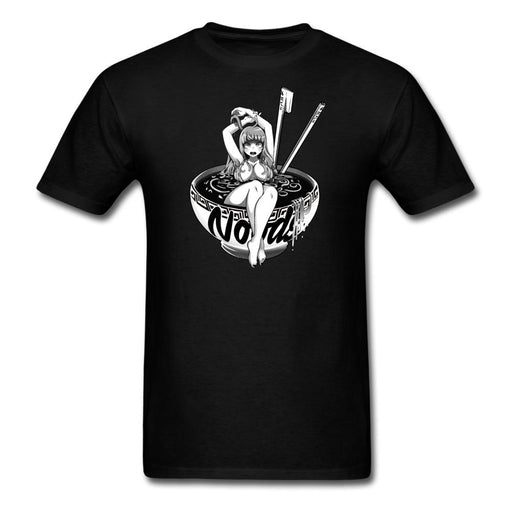 Anime Ramen Noodle Girl Unisex Classic T-Shirt - black / S