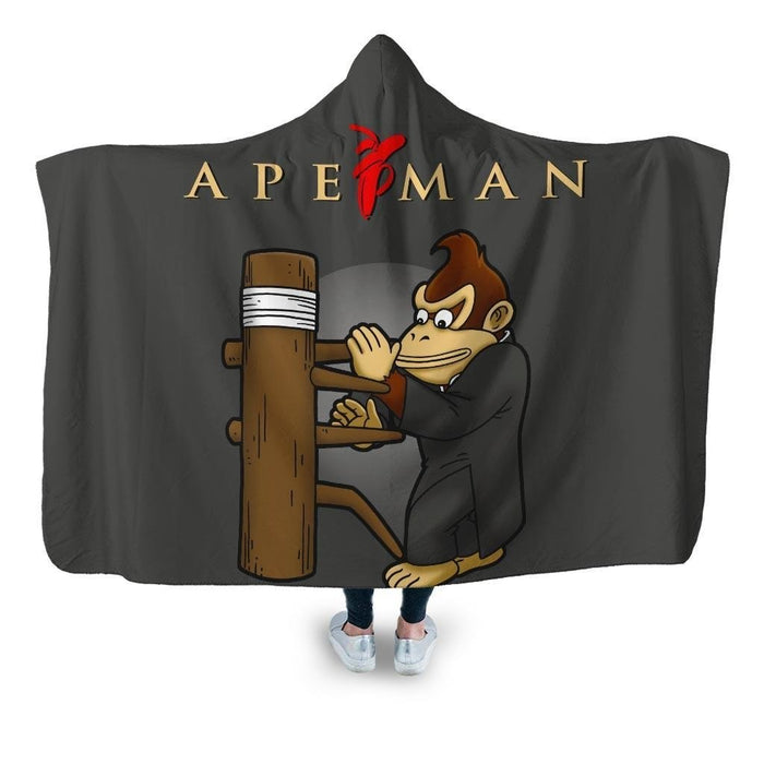 Ape Man Hooded Blanket - Adult / Premium Sherpa