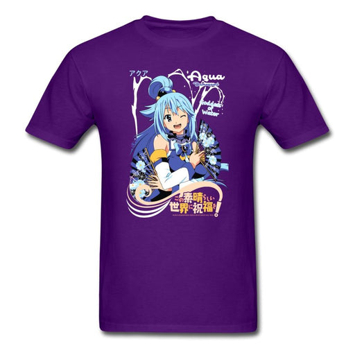 Aqua Unisex Classic T-Shirt - purple / S