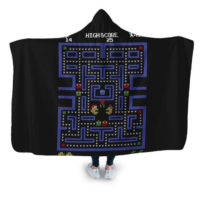 Arcade Fever Hooded Blanket - Adult / Premium Sherpa