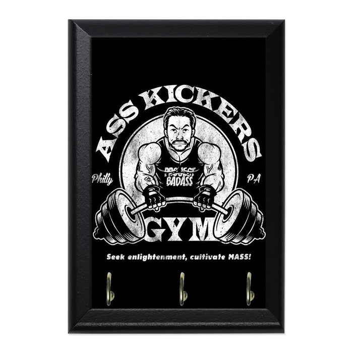 Ass Kickers Gym Decorative Wall Plaque Key Holder Hanger - 8 x 6 / Yes