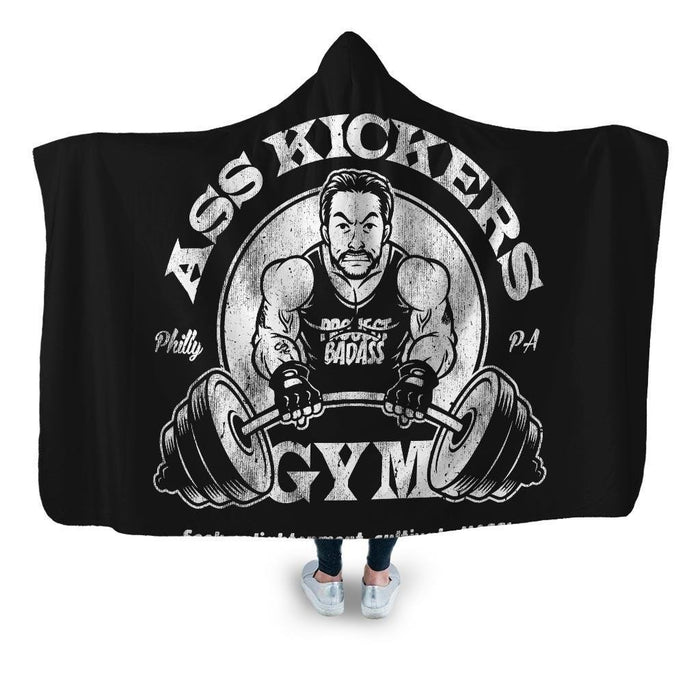 Ass Kickers Gym Hooded Blanket - Adult / Premium Sherpa