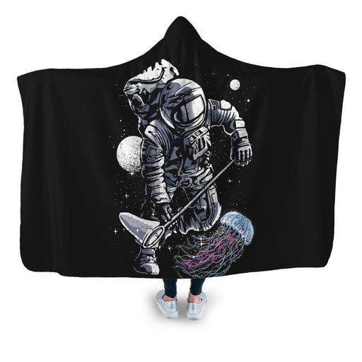 Astronaut Jellyfish Hooded Blanket - Adult / Premium Sherpa