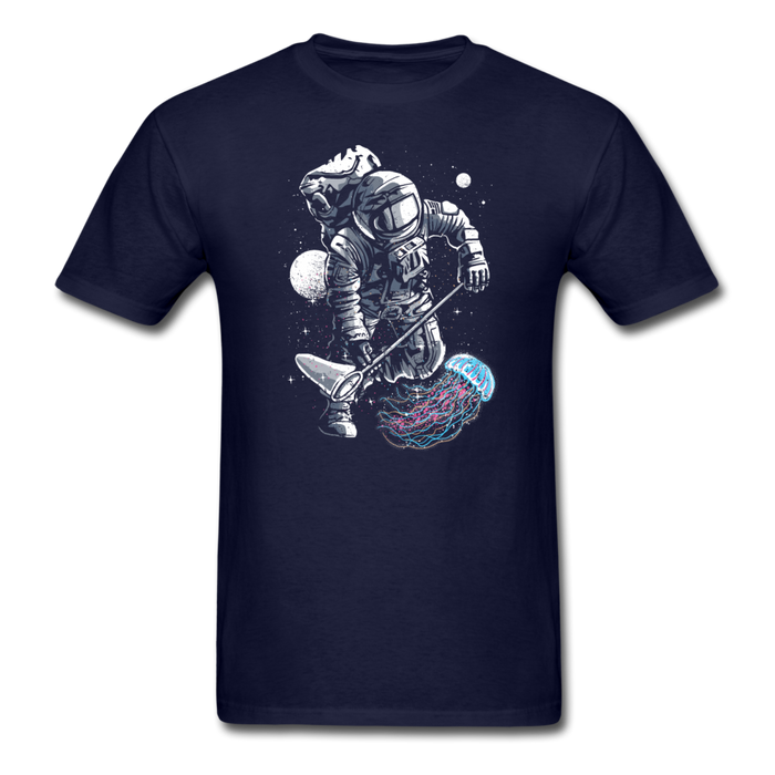 Astronaut Jellyfish Unisex Classic T-Shirt - navy / S