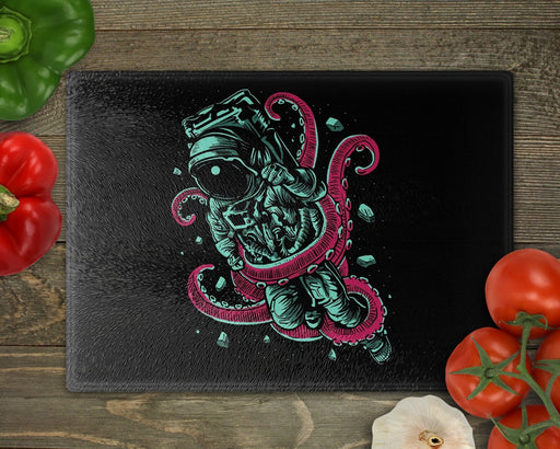 Astronaut Octopus Cutting Board