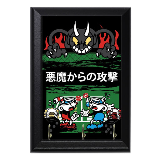 Attack On Devil Wall Plaque Key Holder - 8 x 6 / Yes
