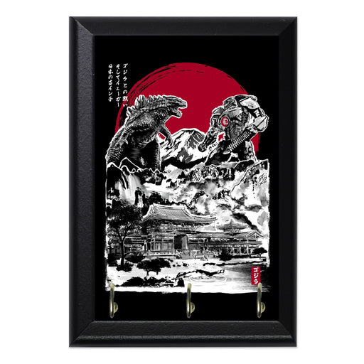 Attack On Japan Temple Black Key Hanging Plaque - 8 x 6 / Yes