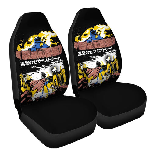 Attack on Sesame Street Car Seat Covers - One size