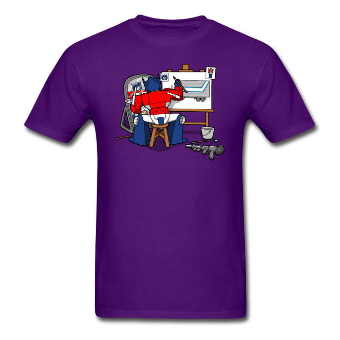 Auto Bot Portrait Unisex Classic T-Shirt - purple / S