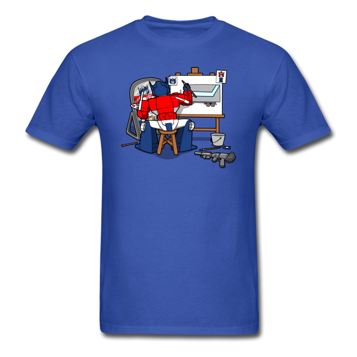 Auto Bot Portrait Unisex Classic T-Shirt - royal blue / S