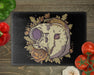 Autumn Barn Owl Skull Cutting Board