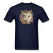 Autumn Barn Owl Skull Unisex Classic T-Shirt - navy / S