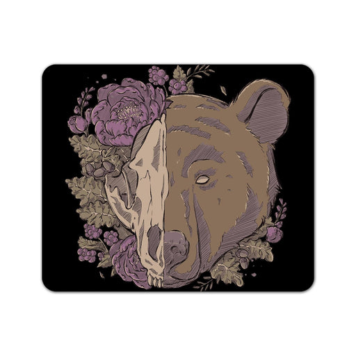 Autumn Bear Skull Mouse Pad