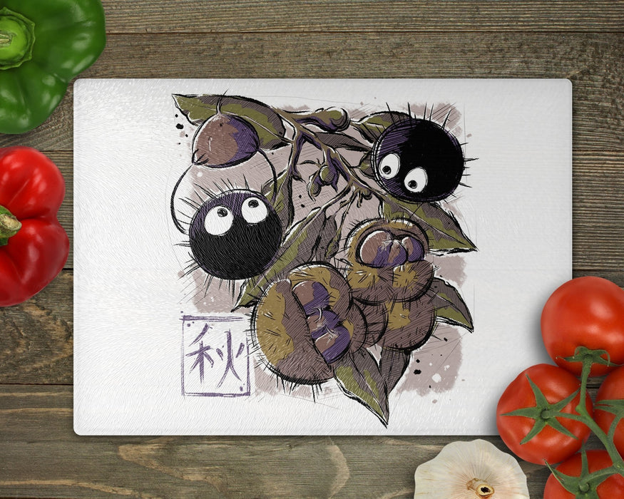 Autumn Susuwatari Cutting Board