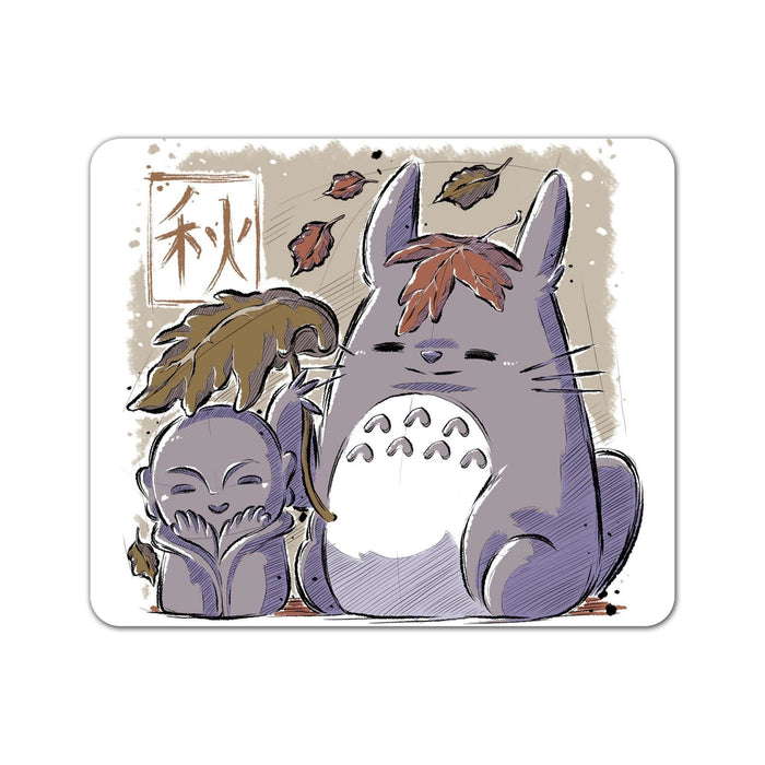 Autumn Totoro Mouse Pad