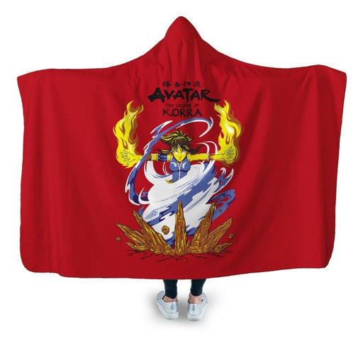 Avatar Korra Hooded Blanket - Adult / Premium Sherpa