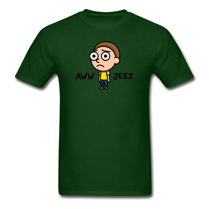 Aww Jeez Unisex Classic T-Shirt - forest green / S