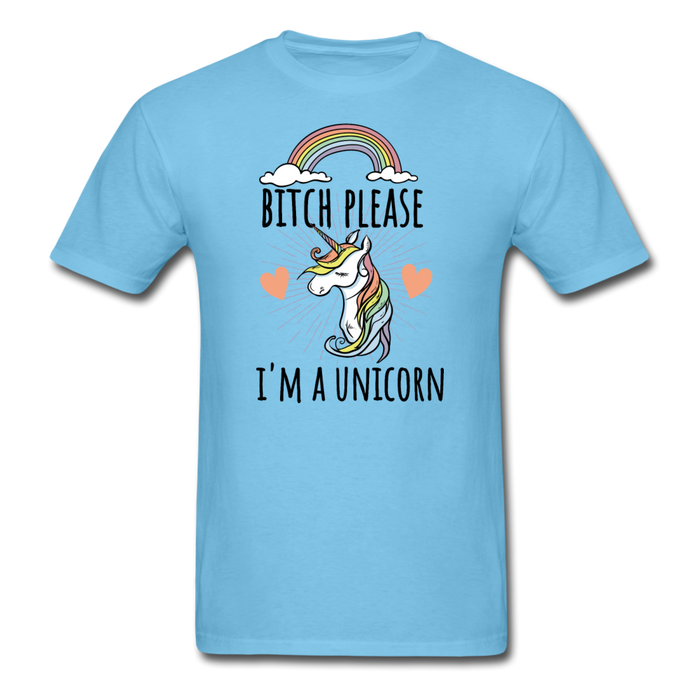 B Please I’m A Unicorn Unisex Classic T-Shirt - aquatic blue / S