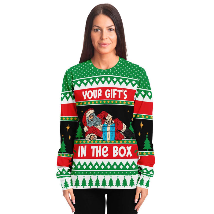 Your Gift is in the Box Ugly Sweater