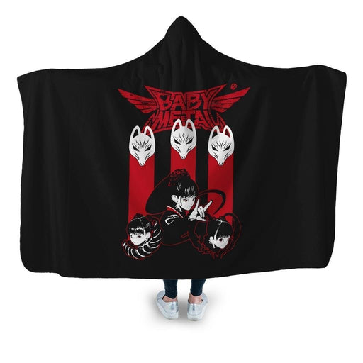 Baby Metal Hooded Blanket - Adult / Premium Sherpa