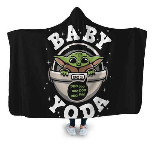 Baby Yoda Doo Hooded Blanket - Adult / Premium Sherpa