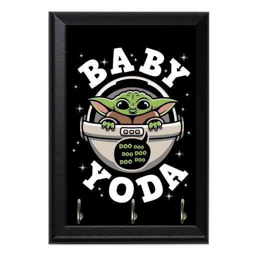 Baby Yoda Doo Key Hanging Wall Plaque - 8 x 6 / Yes
