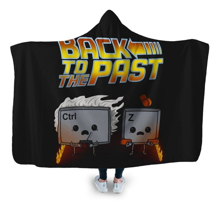 Back To The Past Hooded Blanket - Adult / Premium Sherpa