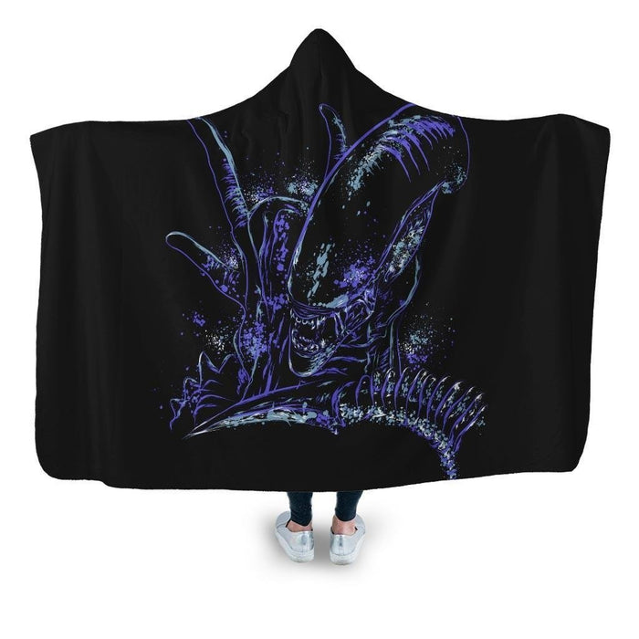 Back to the Primitive Horror Hooded Blanket - Adult / Premium Sherpa