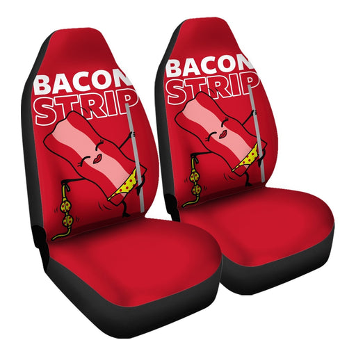 bacon strip Car Seat Covers - One size