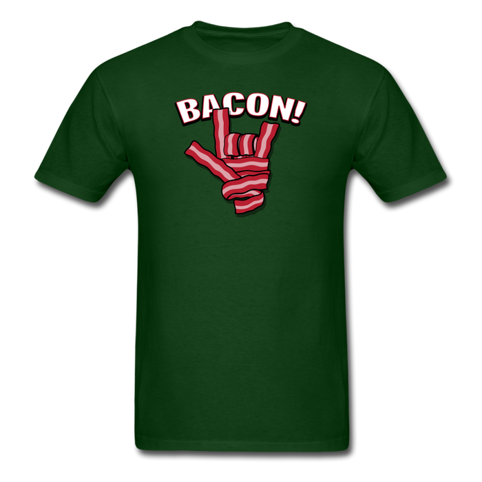 Bacon Unisex Classic T-Shirt - forest green / S