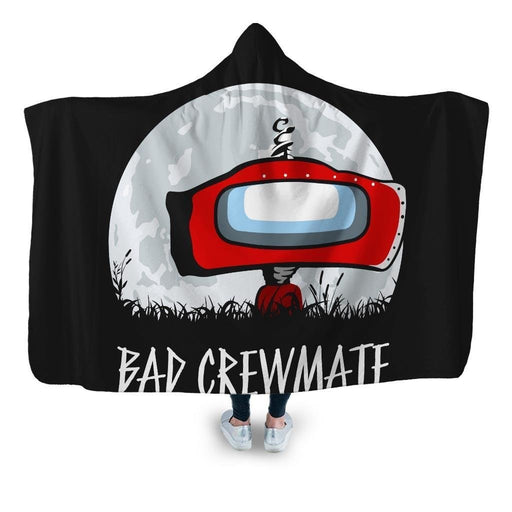 Bad Crewmate Hooded Blanket - Adult / Premium Sherpa